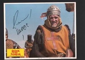Richard Harris - Tarjeta de vestíbulo autógrafa firmada - Robin y Marian - Imagen 1 de 1