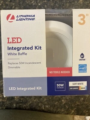 Lithonia Lighting OneUp 3 pulgadas Kit empotrado LED integrado blanco Foto 1 de 2