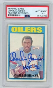 1972 Topps Charlie Joiner signed Rookie PSA auto #244 Autographed RC Oilers HOF - Picture 1 of 2