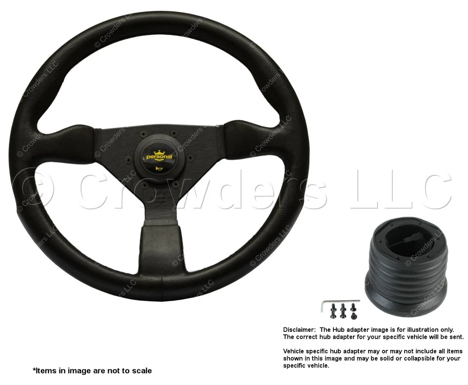 Volante Nardi Grinta 350mm + cubo para Audi 80 80 8430.35.2001 + .5405 - Imagem 1 de 1