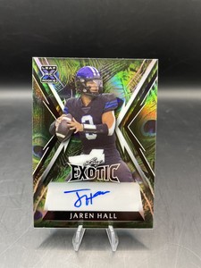 2023 Leaf Exotic Jaren Hall Auto /10 Peacock BA-JH3