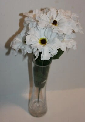 17" Wedding Christmas White Bush 7 Magnolias Flowers bush, Home Holidays Decor - Image 1 of 4