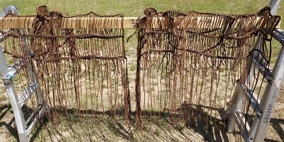 Par - Manta de cuero con flecos vintage para moscas de caballo/red ecuestre - longitud 5 pies + Foto 1 de 4