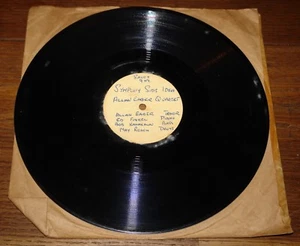 STAN GETZ INTERLUDE BEBOP b/w ALLAN EAGER SYMPHONY ~ WHITE LABEL 78 ACETATE - Picture 1 of 4