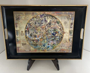 Vintage Tray The Millennium Time Tapestry 1999 - Printed In England - Picture 1 of 12