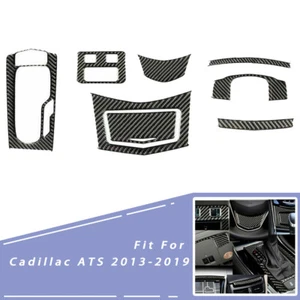 8 un. Cubierta interior de fibra de carbono decoración adecuada para Cadillac ATS 2013-2019 - Imagen 1 de 10
