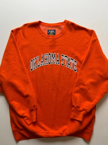 Steve & Barrys Oklahoma State Cowboys Sweatshirt Mens 2XL Orange Pullover NCAA Cover