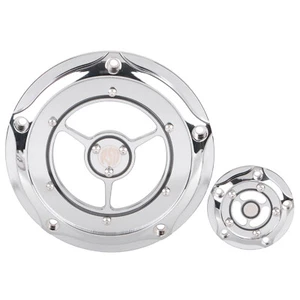 Chrome RSD Clarity Derby & Timing Timer Cover For Harley Electra Tri Road Glide - Picture 1 of 5