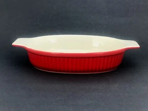 Cazuela roja World Market ovalada para hornear utensilios para hornear cerámica gratinada 8,5 x 6 - Imagen 1 de 6