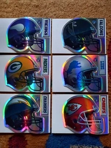 1998 NFL Team Helme Automaten Aufkleber Vintage 6 Stück - Bild 1 von 3