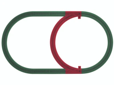 Lionel 49890 S Scale AF FasTrack Inner Passing Loop Add-On Track Pack - Image 1 of 4