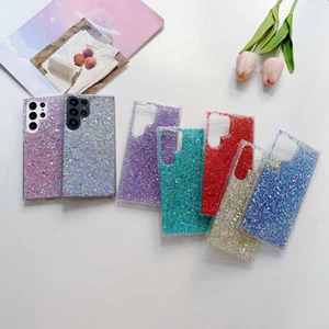 For Samsung Galaxy A56 A36 A26 A16 A55 Shockproof Bling Glitter TPU Phone Case - Picture 1 of 22