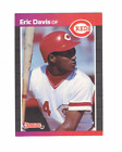 Eric Davis Cincinnati Reds OF #80 Donruss 1989 #Baseball Card