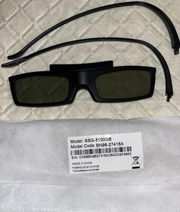 Samsung SSG-5100GB 3D Active Glasses- Black Preowned All 4 Need New Battery - Picture 1 of 2