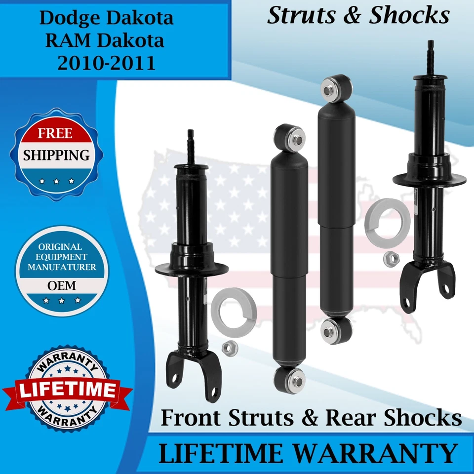 Amortiguadores delanteros y traseros Monroe OEM para Dodge Dakota/RAM Dakota 2010-2011 Foto 1 de 4