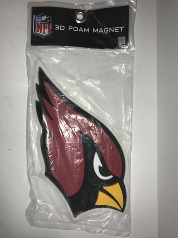 FANFAVE NFL Arizona Cardinals Fan 3D Foam Magnet. NEW Cover