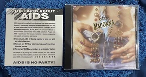 Madonna Like A Prayer CD ORIGINAL PRESS w/Aids Flyer Sire W2 25844 Cherish RARE! - Picture 1 of 8