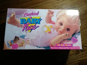 GALOOB BABY FACE DOLL SO SAD BROOKE BATHTUB BABY DOLL 1991 BOXED - Picture 1 of 11