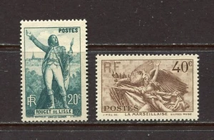 FRANCE 1936, MUSIC: ROUGET DE LISLE COMPOSER: "LA MARSEILLAISE" Sc 309-310, MNH - Picture 1 of 1