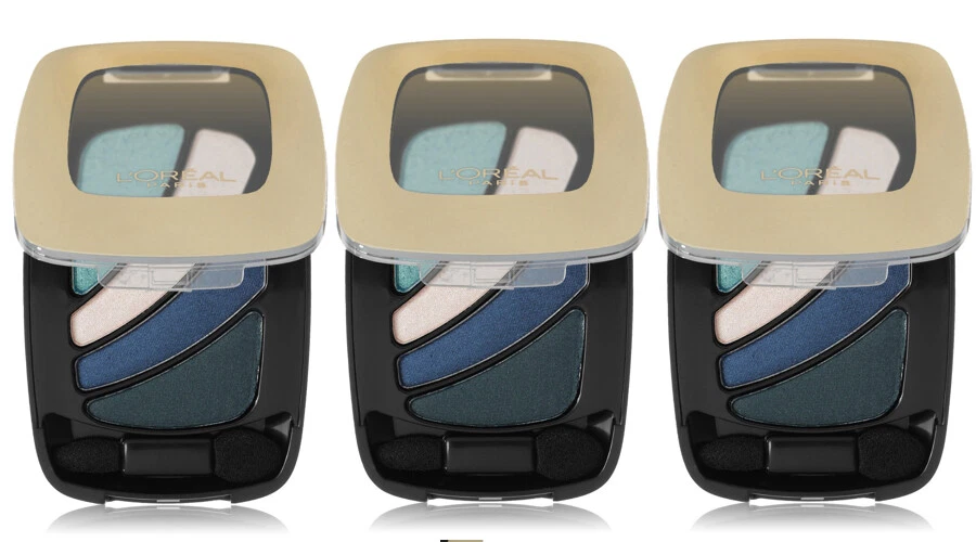 3-Pack NEW L'Oreal Colour Riche Eye Shadow Quad 211 Blue Haute Couture (Sealed) - Image 1 of 1