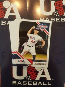 Lot of 80- Panini 2020 USA Baseball stars & stripes LOGAN SALOMAN 80 cards