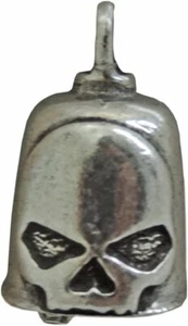 Motorcycle Biker Pewter V-Half Of Skull American Gremlin Bell - Picture 1 of 3