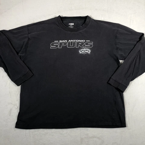 San Antonio Spurs Shirt Adult 2XL Long Sleeve Casual Basketball Sports Mens 1160 Cover