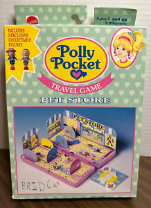Vintage 1994 Polly Pocket Pet Store Travel Game Bluebird INCOMPLETE Mattel 90s