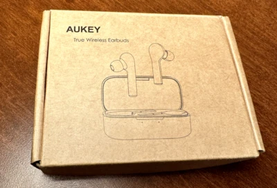 AUKEY True Wireless Earbuds In-Ear Bluetooth High Fidelity Headphones W/Charger - Image 1 of 2