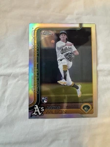 2025 Topps Chrome Jacob Wilson RC Refractor Rookie #96 Athletics - Picture 1 of 12