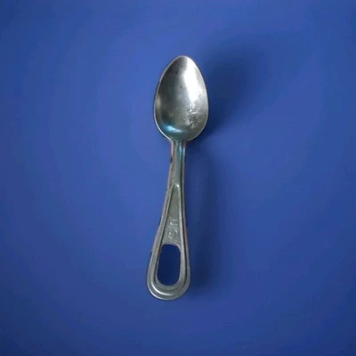 Vintage U.S. Army Mess Kit Soup Spoon Silco Stainless Flatware Utensil - Image 1 of 4