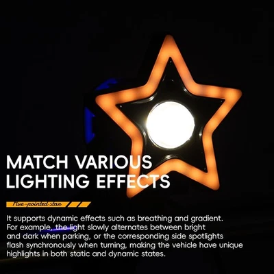 ABS Housing Motorcycle Headlight Nighttime Safety Install Directly OEM NO - Image 1 of 4