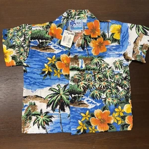 Camisa Hawaiana RJC Niños Bebé 6 Meses Informal Abotonada Surf Manga Corta Hawaiana - Imagen 1 de 8