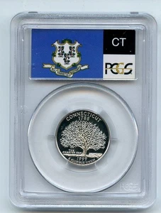 1999 S 25C Silver Connecticut Quarter PCGS PR70DCAM - Picture 1 of 2