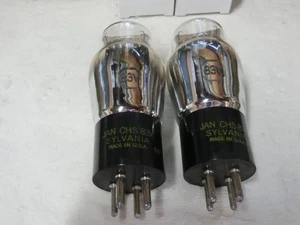 Par de tubos rectificadores SYLVANIA 83V base UX calefacción indirecta onda completa Japón JP - Imagen 1 de 6