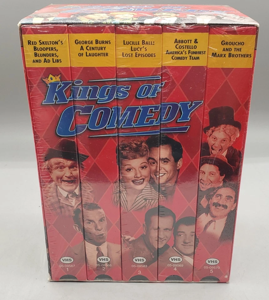 Kings of Comedy Collector Series 5 VHS Boxed Tapes 1997 Lucy Marx Broth. Burns