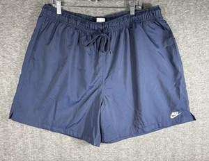Nike Club Sportswear Woven Lined Flow Shorts Men's Size XXL Navy - Picture 1 of 6