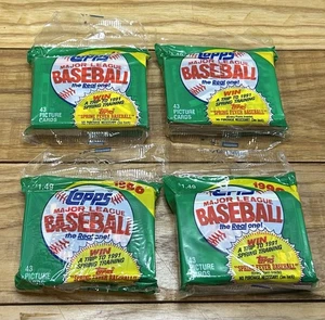 Tarjetas de béisbol 1990 Topps MLB Spring Fever - Lote de 4 - Nuevas selladas de fábrica - Imagen 1 de 6