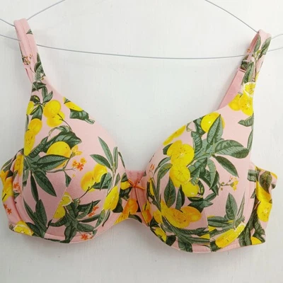 Sujetador floral rosa Lane Bryant Cacique para mujer 40DD camiseta ligeramente forrada con aros Foto 1 de 4