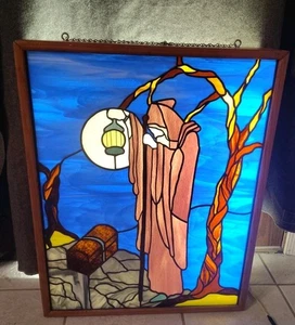 Vintage Large Tarot Card 'The Hermit' Lighted Shadow Box 27 x 21 X 6, Zeppelin - Picture 1 of 18