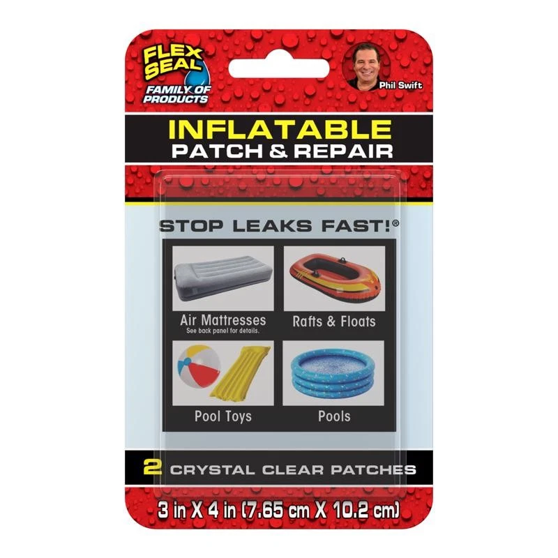 FLEX SEAL FAMILY OF PRODUCTS FLEX SEAL Stop Leaks Fast Inflatable Patch & Repair Kit PVC (2 pk)