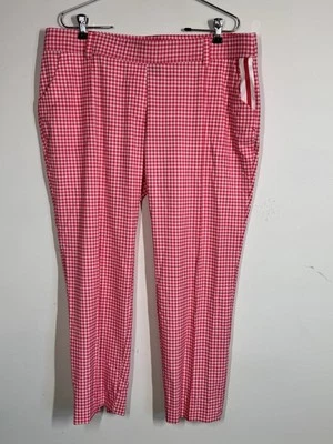 Брюки для гольфа женские Belyn Key ярко-розовые клетчатые размер XL эластичные спортивные для спорта - Изображение 1 из 4