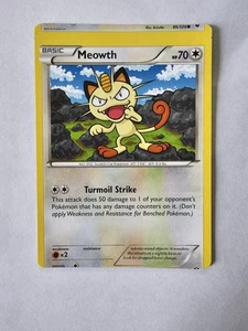 Pokemon TCG Card MISCUT ERROR Meowth 74/124 & Minccino 86/124 FC. *Unique item* - Picture 1 of 2