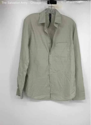 Lululemon Mens Light Green Long Sleeve Collared Casual Button-Up Shirt Size S - Image 1 of 4