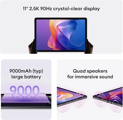 Redmi Pad 2 Tablet Pad Tab ✅8GB/256GB ✅GREY ✅11" 2.5k 90hz ✅Wi-Fi ✅4G ✅DATA ✅SIM - Image 1 of 4