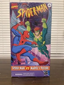 Figura Hasbro Marvel Legends Spider-Man vs Buitre VHS Paquete de 2 Pulso 1:12 6" Nueva - Imagen 1 de 6