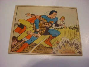 nice,solid 1940 SUPERMAN GUM CARD #24 LOG JAM PERIL excellent SET BREAK - Picture 1 of 5