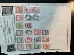 274 sellos de China Manchukuo álbum página 20 estado mixto - Imagen 1 de 1