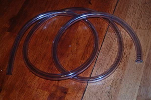 *6' clear tubing plastic it may be tygon fuel 5/8OD 3/8ID unused line - Picture 1 of 2