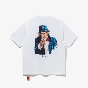 New Era MLB Los Angeles Dodgers Uncle Sam T-shirt, White - Picture 1 of 9